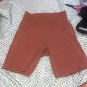 Pink Lululemon bikers